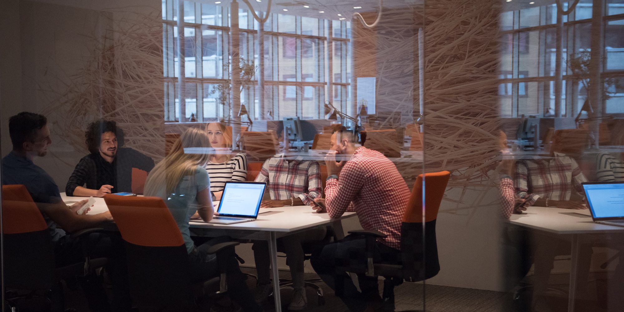 People meeting around a table